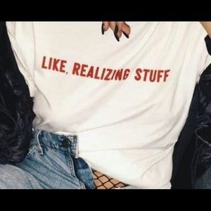 Kylie Jenner “like realizing stuff” tee